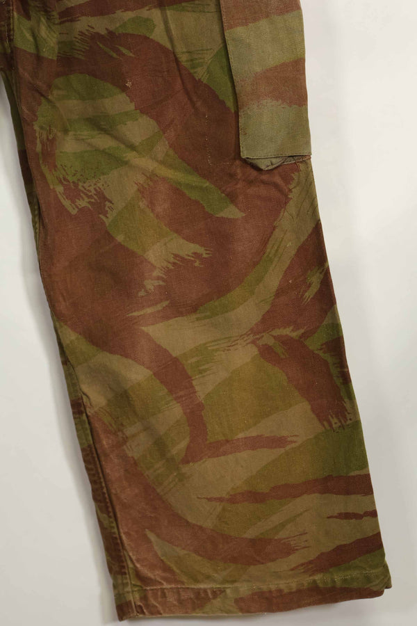 1950s French Army Lizard Camouflage TAP 47/52 Airborne Pants Rare Used