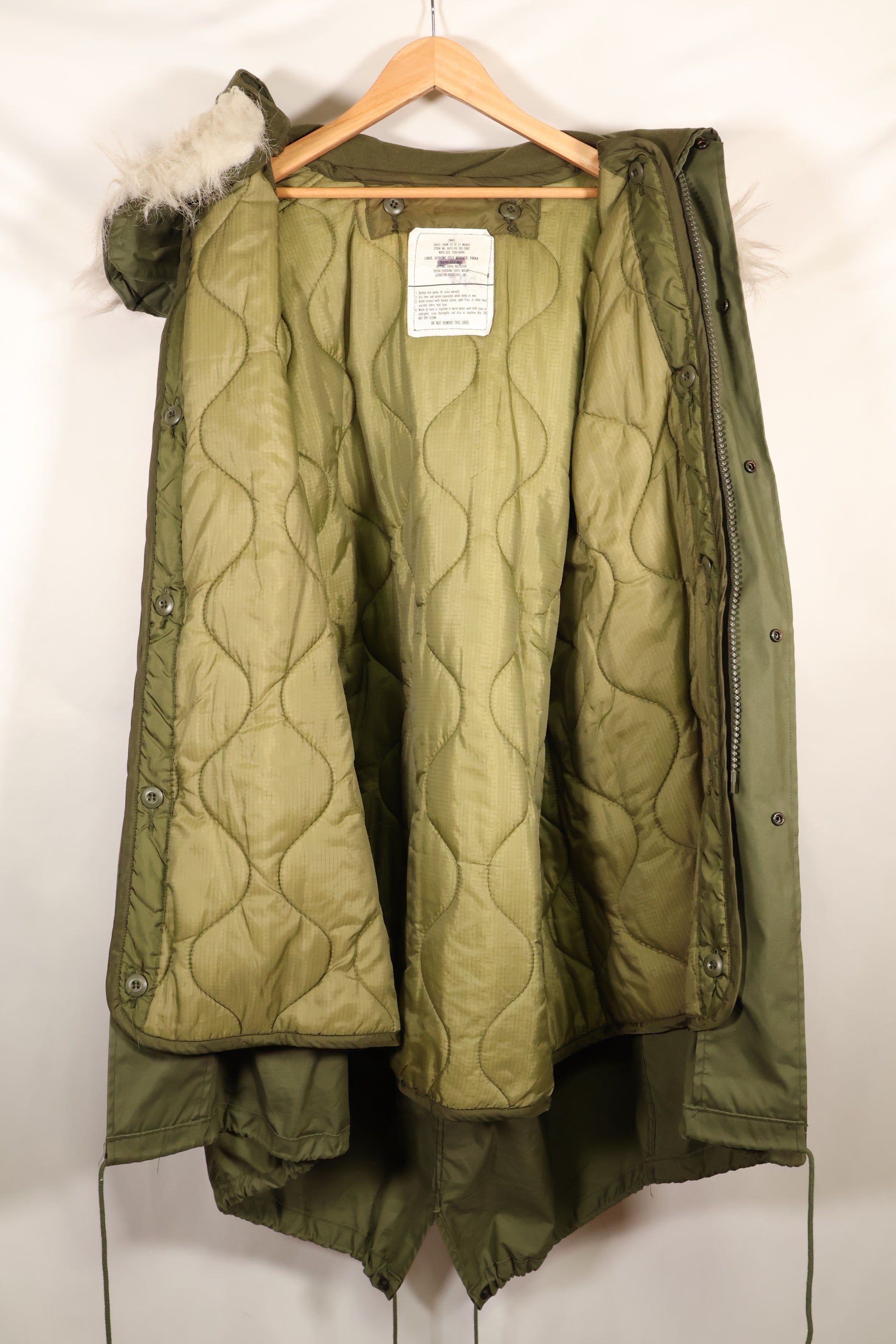 Multiple age lot SMALL M65 field parka fishtail parka in good used condition B