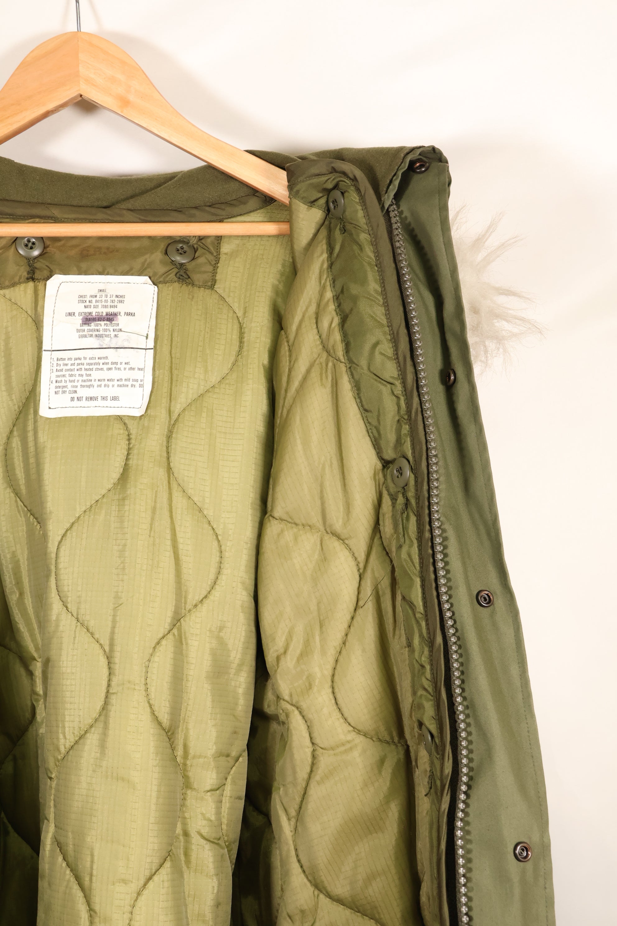 Multiple age lot SMALL M65 field parka fishtail parka in good used condition B