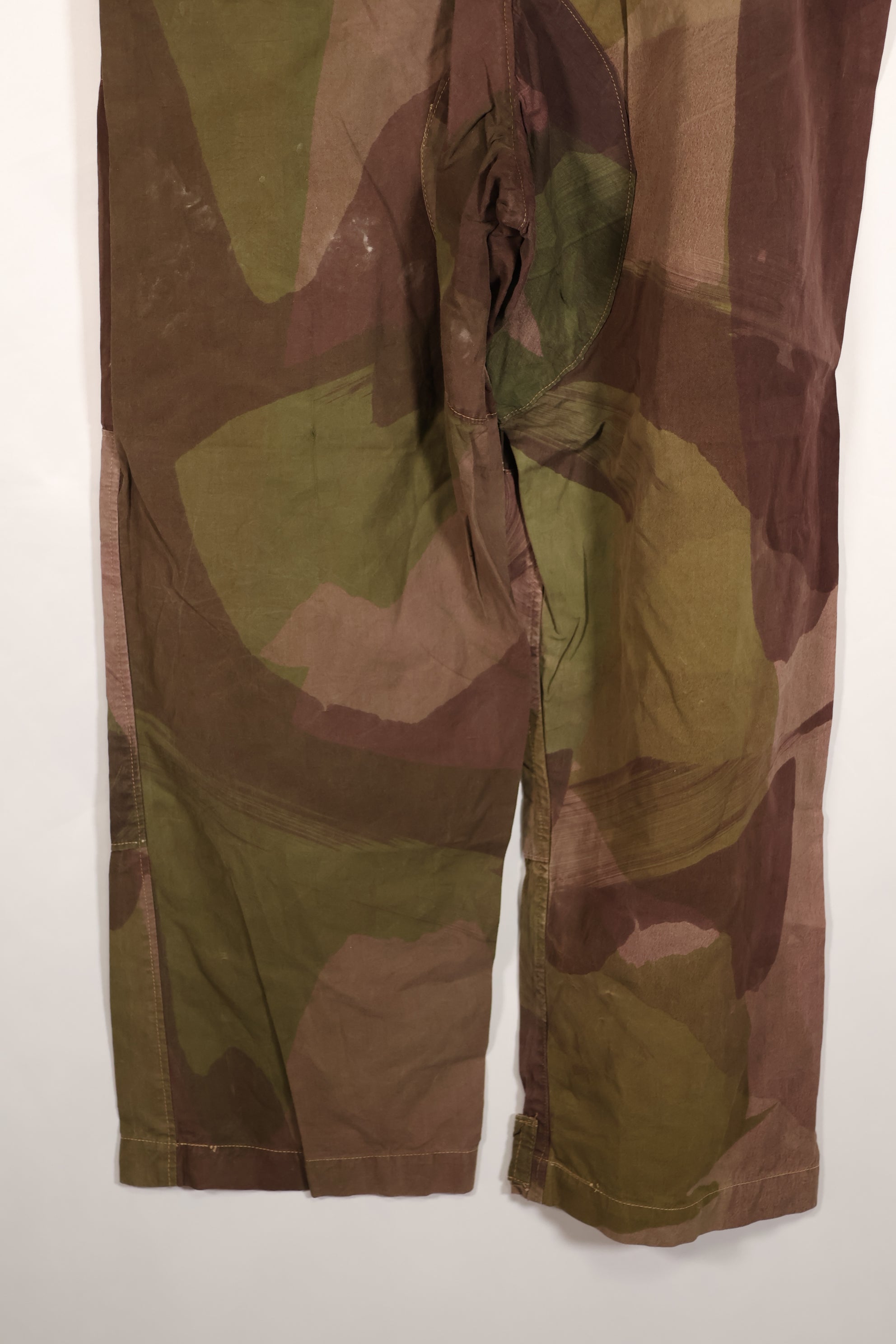 Real 1944 British Army SAS Trousers WINDPROOF Camouflage Pants Size No.1 Used