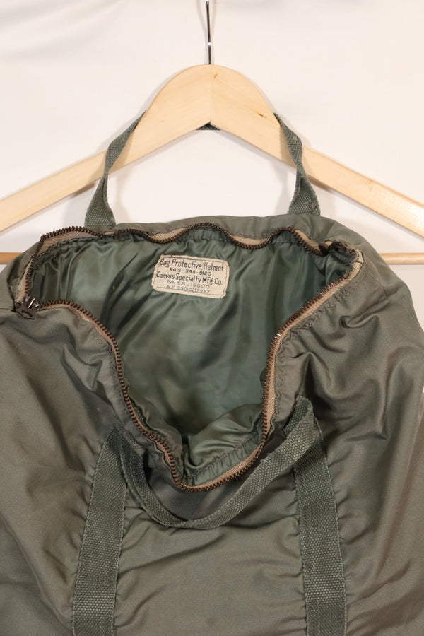 Estimated circa 1956 1st Model USAF USAF Helmet Bag Used