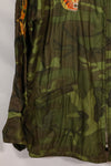 1970-71 large size Vietnam War camouflage poncho tour jacket DA NANG used