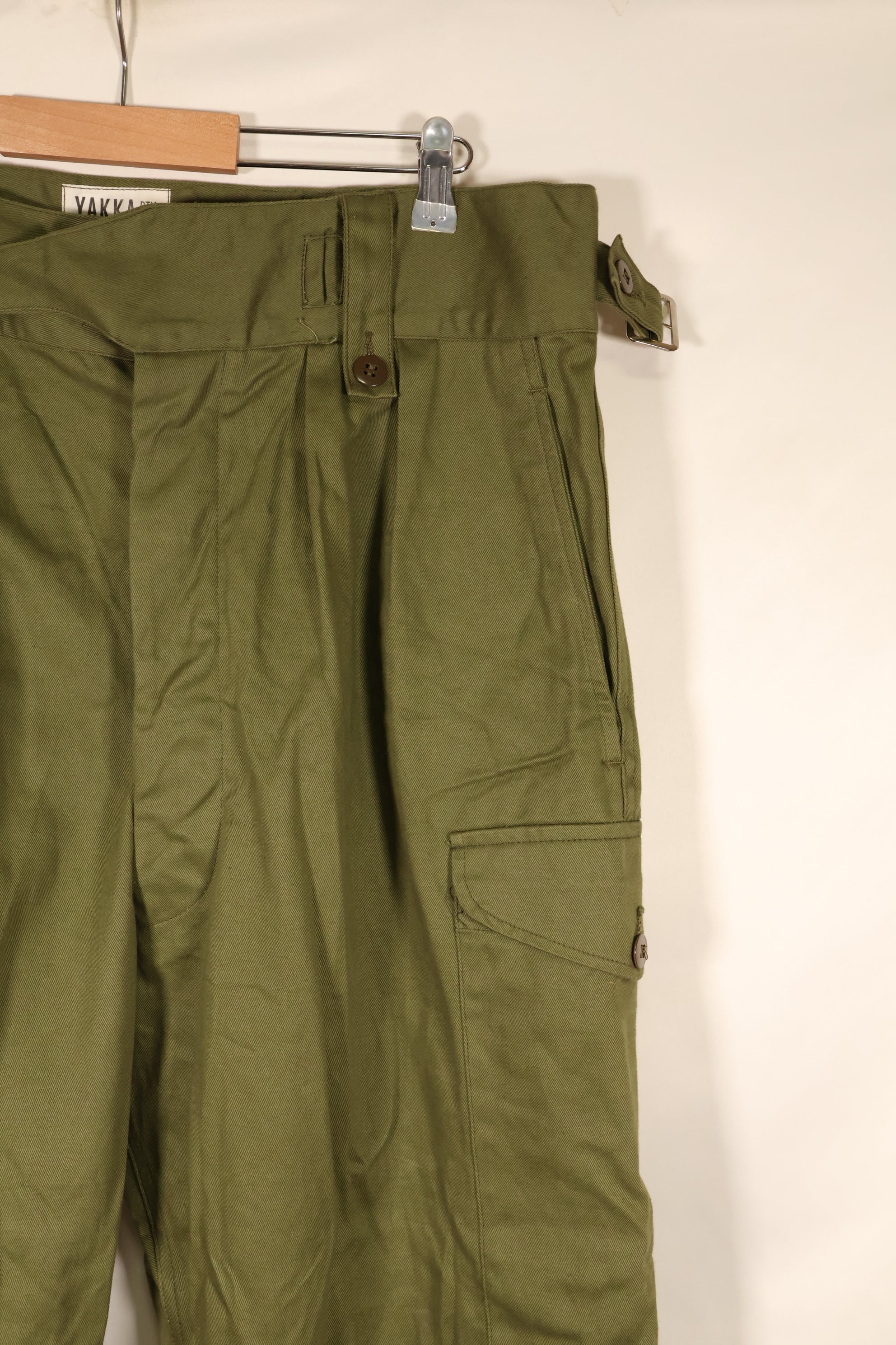1967 Contract, Size 14, Australian Army, OD Utility Pants, Virtually Unused　