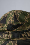 Real Okinawa Tiger Pattern Tiger Stripe Boonie Hat, large size, used.