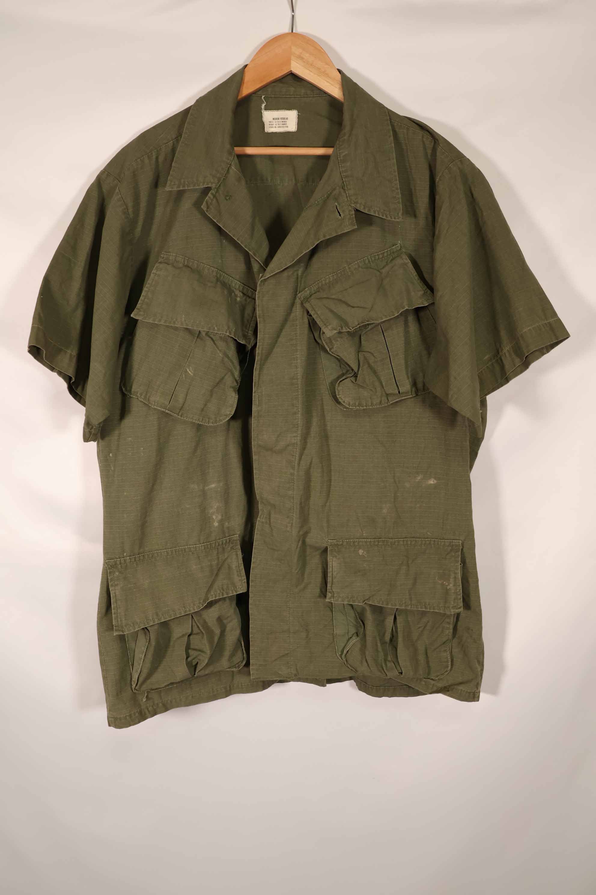 Real 1969 4th Model Jungle Fatigue Jacket Short Sleeve Custom M-R Used