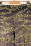 Estimated circa 1966; Privately sourced; Silver Tiger pattern; Tiger stripes; 2nd Model fatigue pants cut; Used