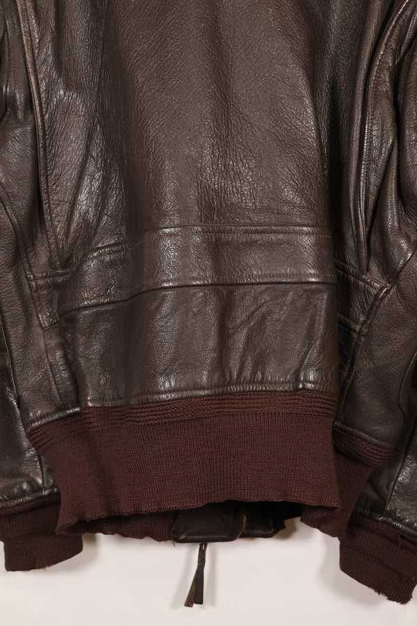 1960年代ロット　サイズ42　アメリカ海軍　G-1　フライトジャケット　Submarine Squadron Sixteen パッチ付き　中古品