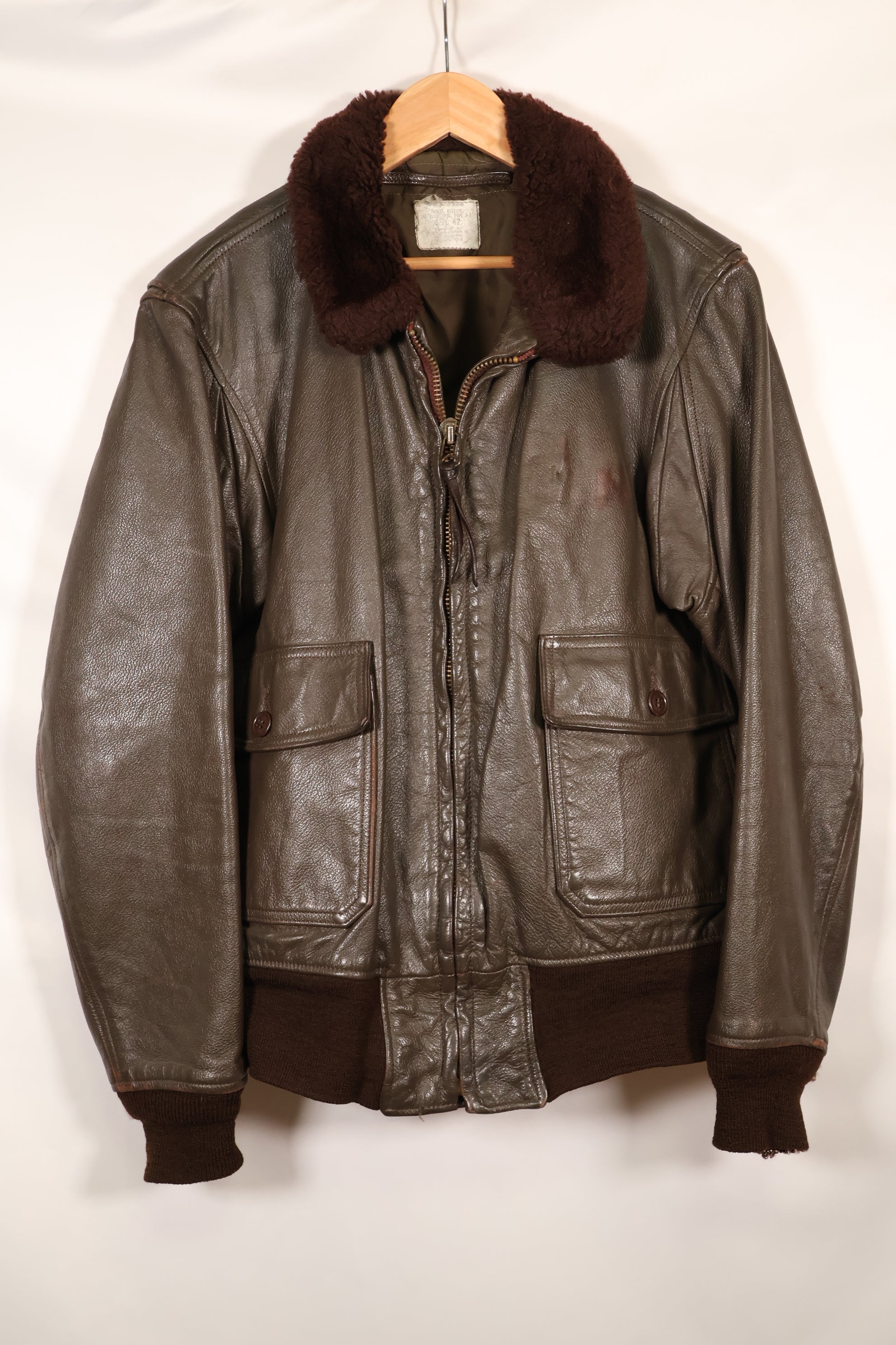 1970年代ロット　サイズ42　アメリカ海軍　G-1　フライトジャケット　中古品