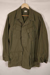 Real 1970 4th Model Jungle Fatigue Jacket M-R Sleeve stains, used.