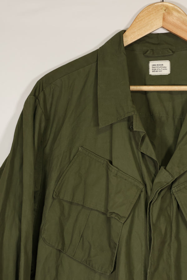 Real 1966-1967 3rd Model Jungle Fatigue Jacket L-R with damage.