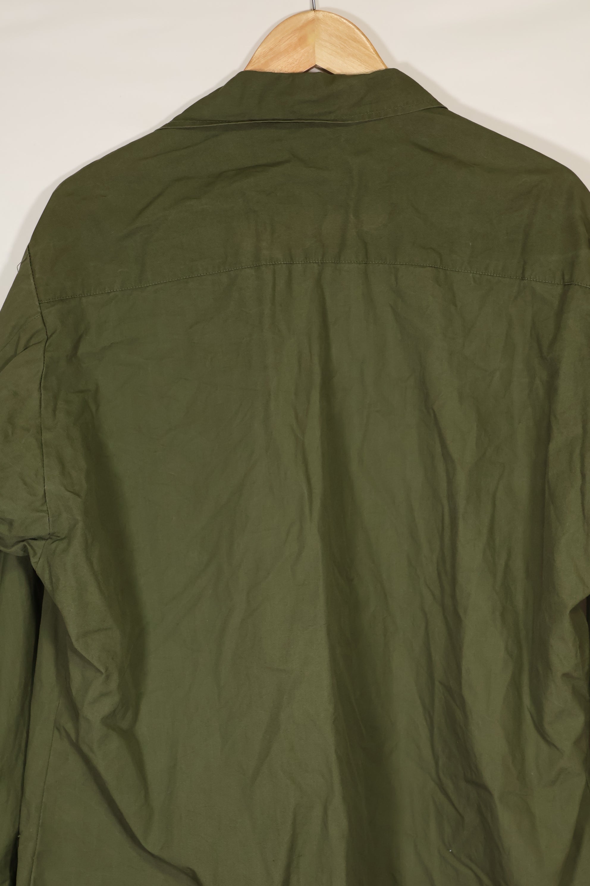 Real 1966-1967 3rd Model Jungle Fatigue Jacket L-R with damage.