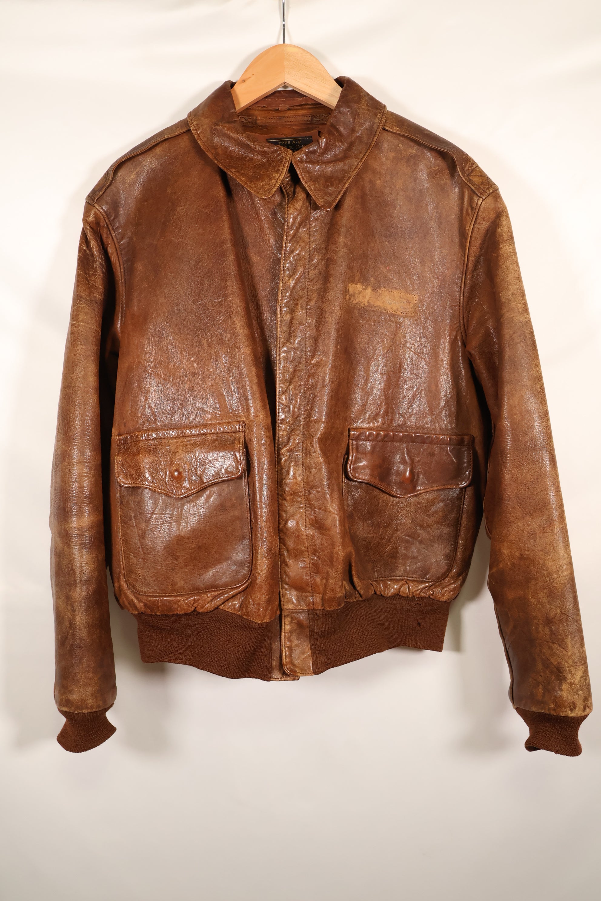 1940s size 42 USAAF A-2 flight jacket Rough Wear Clothing Co. used