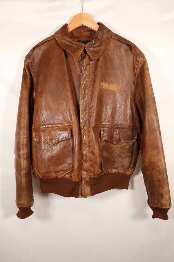 1940s size 42 USAAF A-2 flight jacket Rough Wear Clothing Co. used