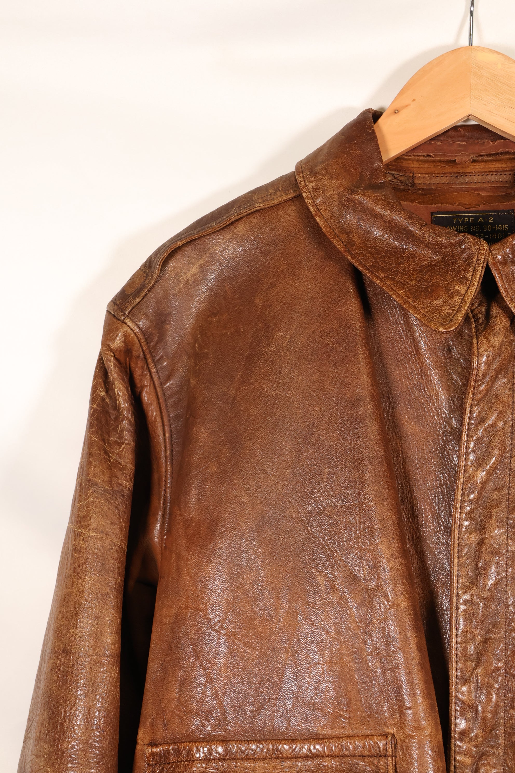 1940s size 42 USAAF A-2 flight jacket Rough Wear Clothing Co. used