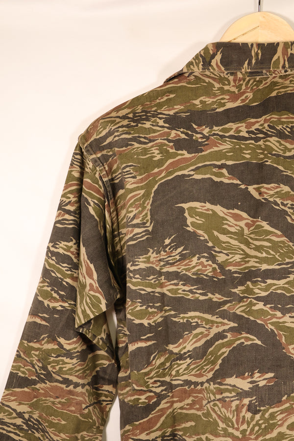 Late 1960s | Locally made | Estimated to be made in Vietnam or Thailand | Tiger-striped shirt | Used