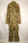 1940s U.S. Army &amp; Marine Corps Frogskin camouflage coveralls in good condition.