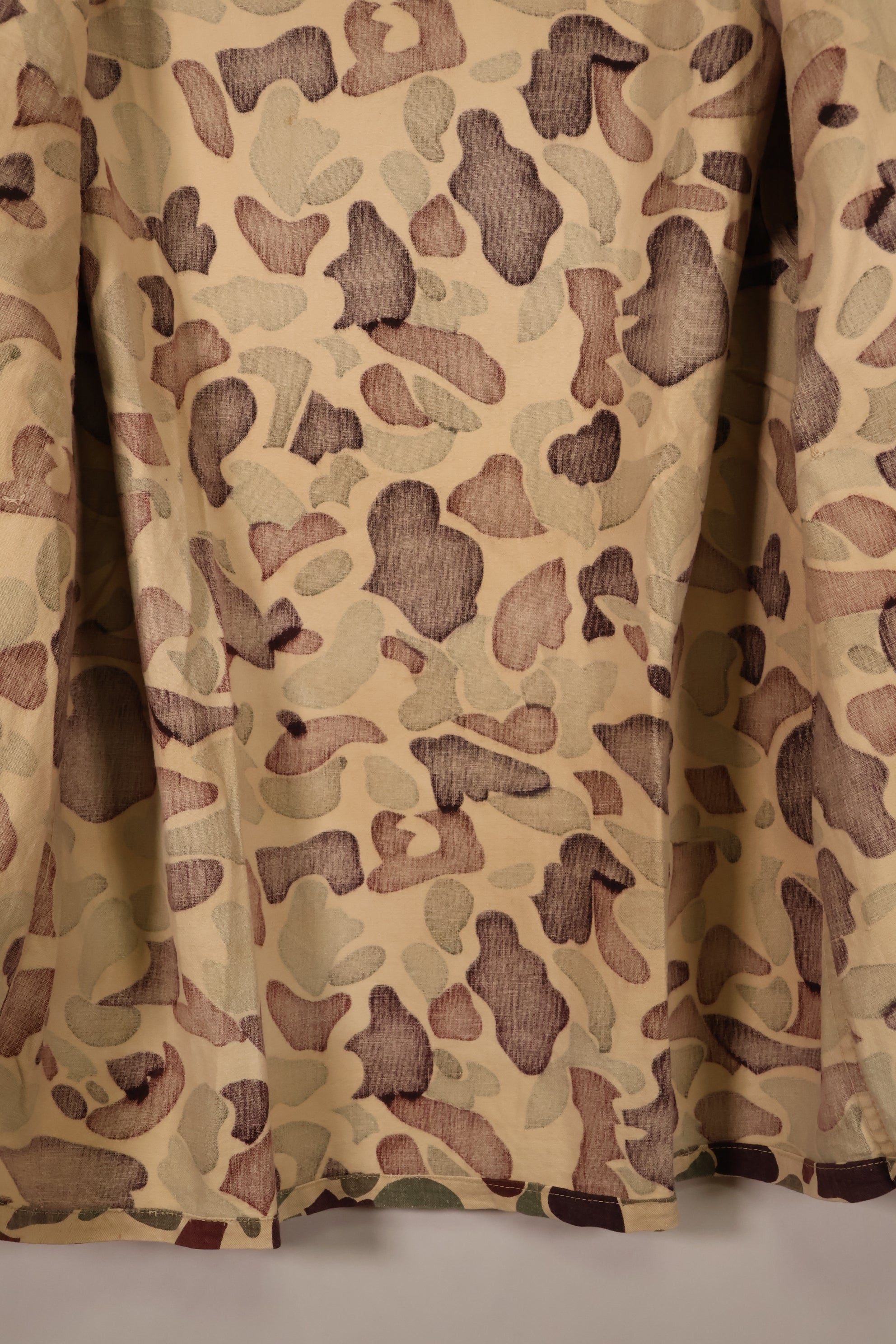 Mid-1960s, Oversized, CIDG, Beogam Camo, Locally Made, Frogskin Camo Shirt, Lightweight Fabric, Used
