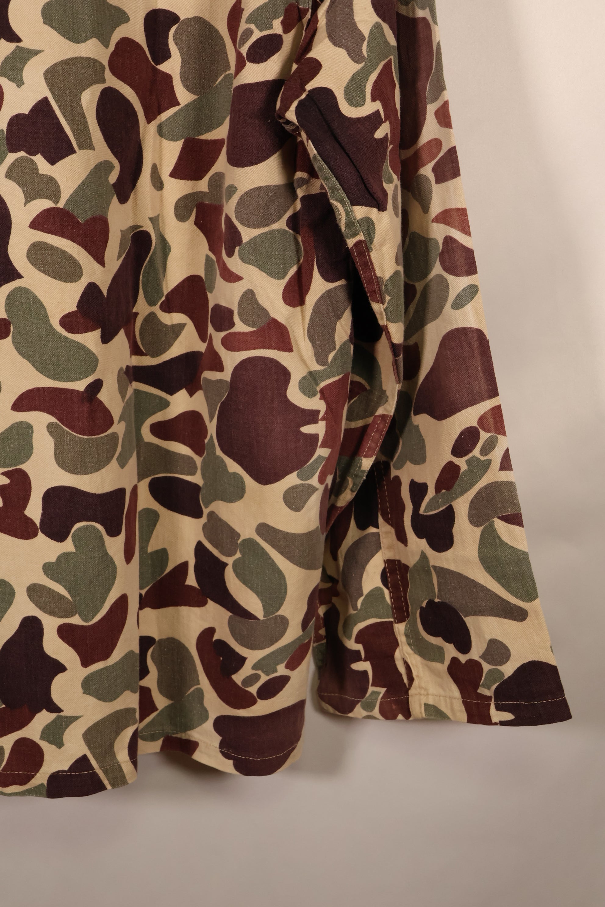 Mid-1960s, Oversized, CIDG, Beogam Camo, Locally Made, Frogskin Camo Shirt, Lightweight Fabric, Used