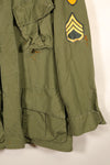 Contract item from around 1967—M-S 3rd Model Jungle Fatigue Jacket with patch (added later)—Used