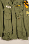 Contract item from around 1967—M-S 3rd Model Jungle Fatigue Jacket with patch (added later)—Used