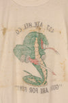 1960s U.S. Army, Vietnam War, 437th Attack Helicopter Company, T-shirt, used.