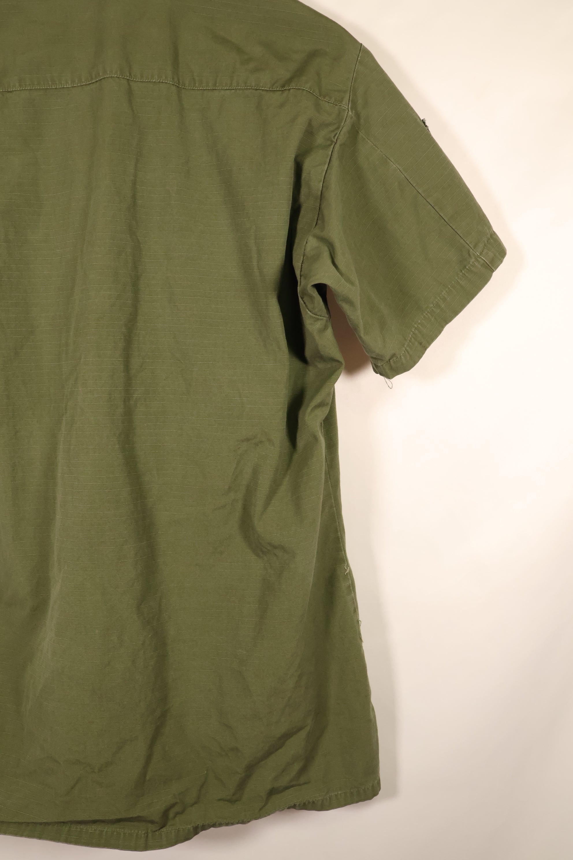 1969 Contract, S-L, Taylor Markings, 4th Model Jungle Fatigue Jacket, USAF, Short-Sleeve Custom, Used