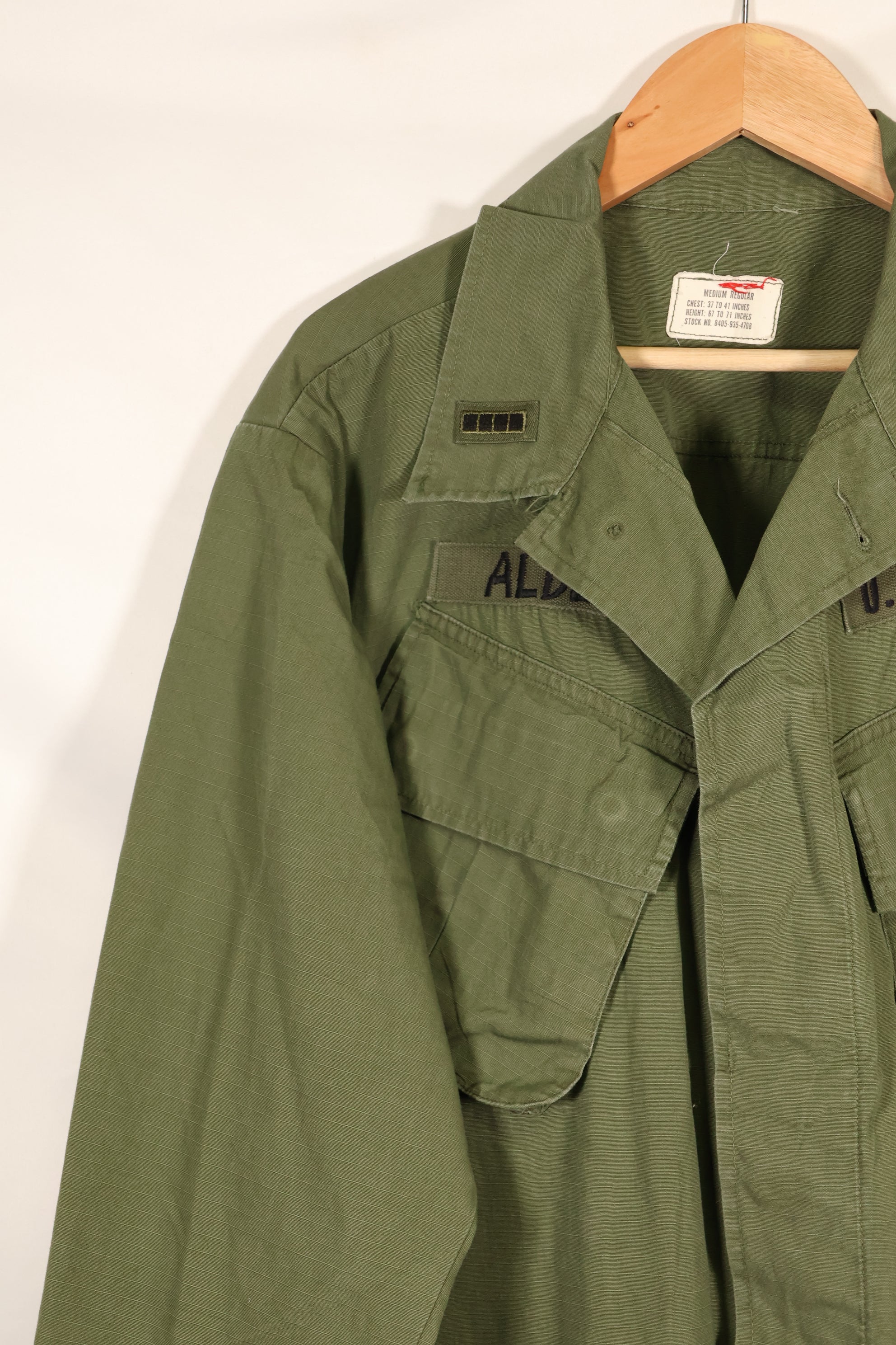 1968 Contract M-R 1980's Green Beret 4th Model Jungle Fatigue Jacket Used