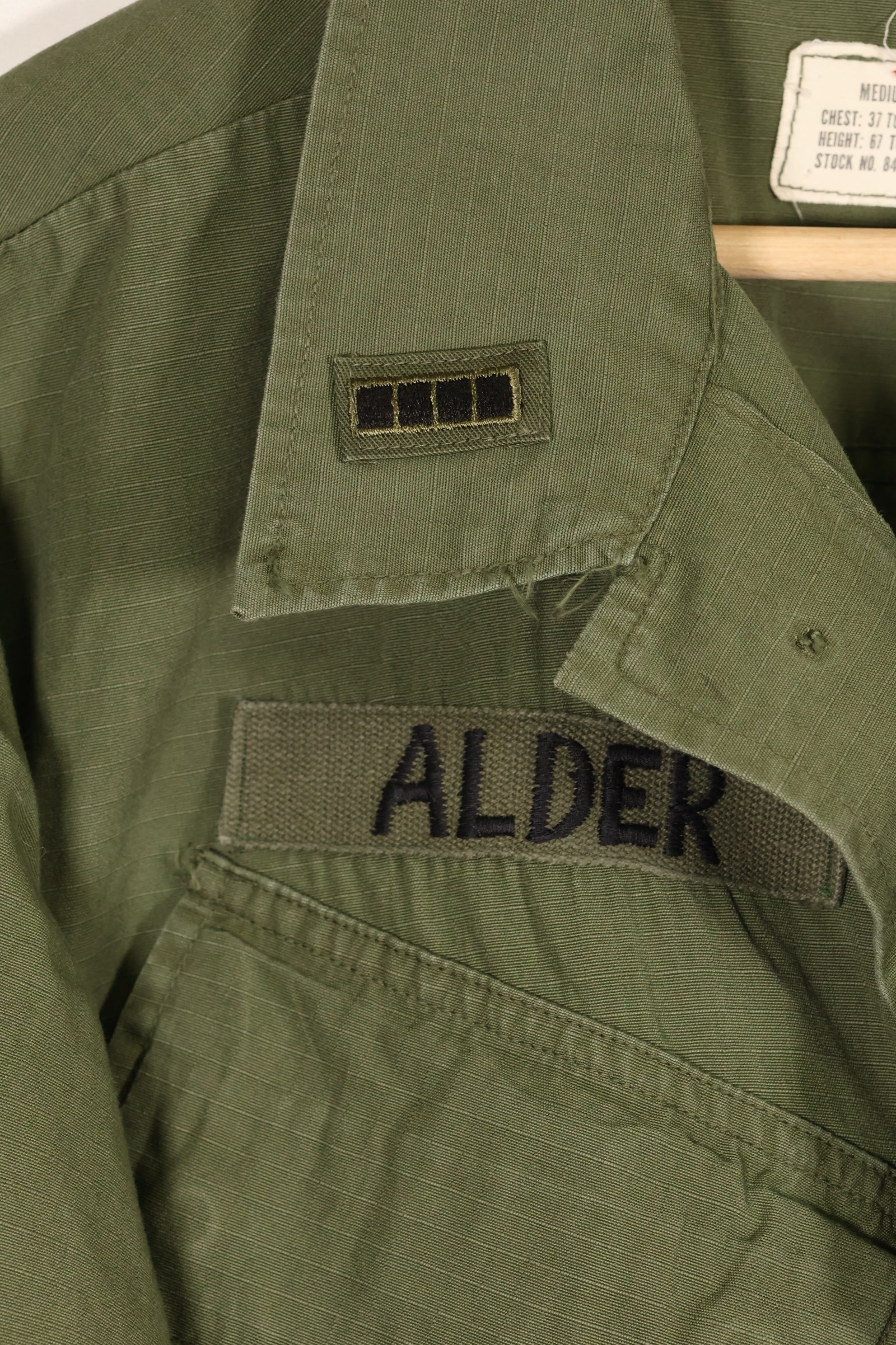 1968 Contract M-R 1980's Green Beret 4th Model Jungle Fatigue Jacket Used