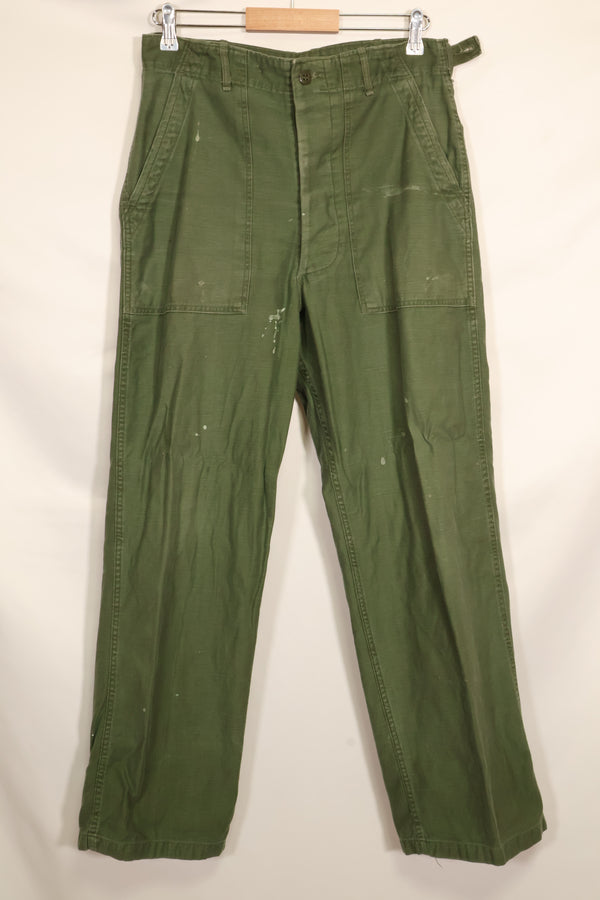 1960s TYPE 1 MEDIUM US Army OG-107 Utility Pants Baker Pants Used B