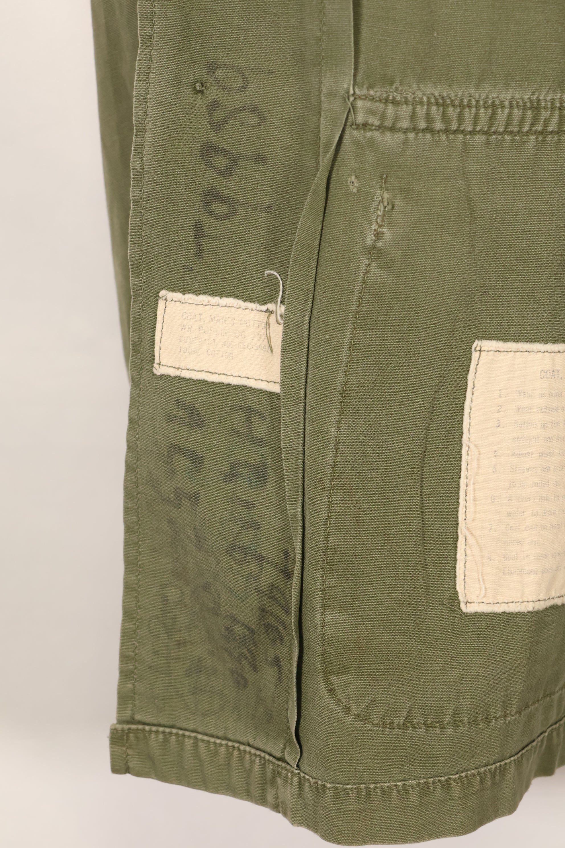 Early 1960's Estimated S-S Japanese 2nd Model Jungle Fatigue Jacket FEC Contract Individual Used