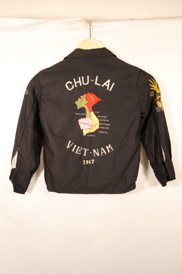 1967, Children kids, Souvenir, Vietnam War, Tour Jacket, CHU-LAI, Viet Cong, Used