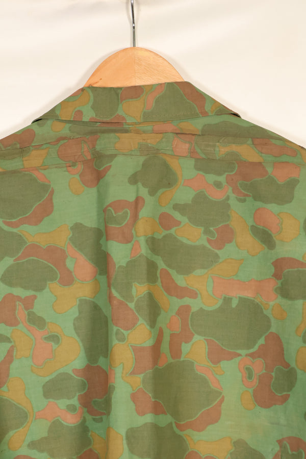 1960's Privately Sourced U.S. Marine Corps Frogskin Poncho Shirt and Pants Set Made in South Vietnam