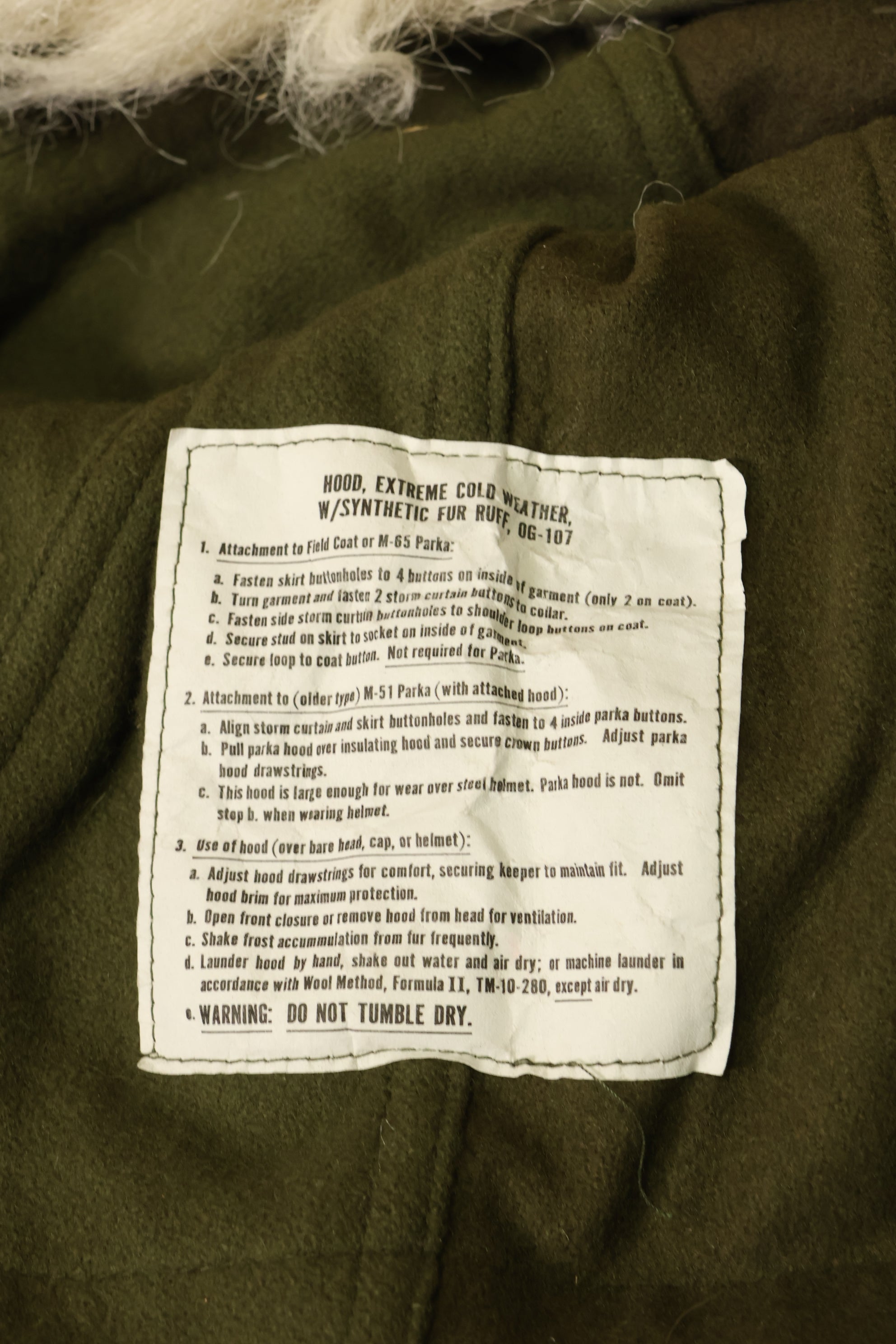 1983 Contract, MEDIUM, U.S. Military, M65 Field Parka, Set with Liner, Good Condition, Used