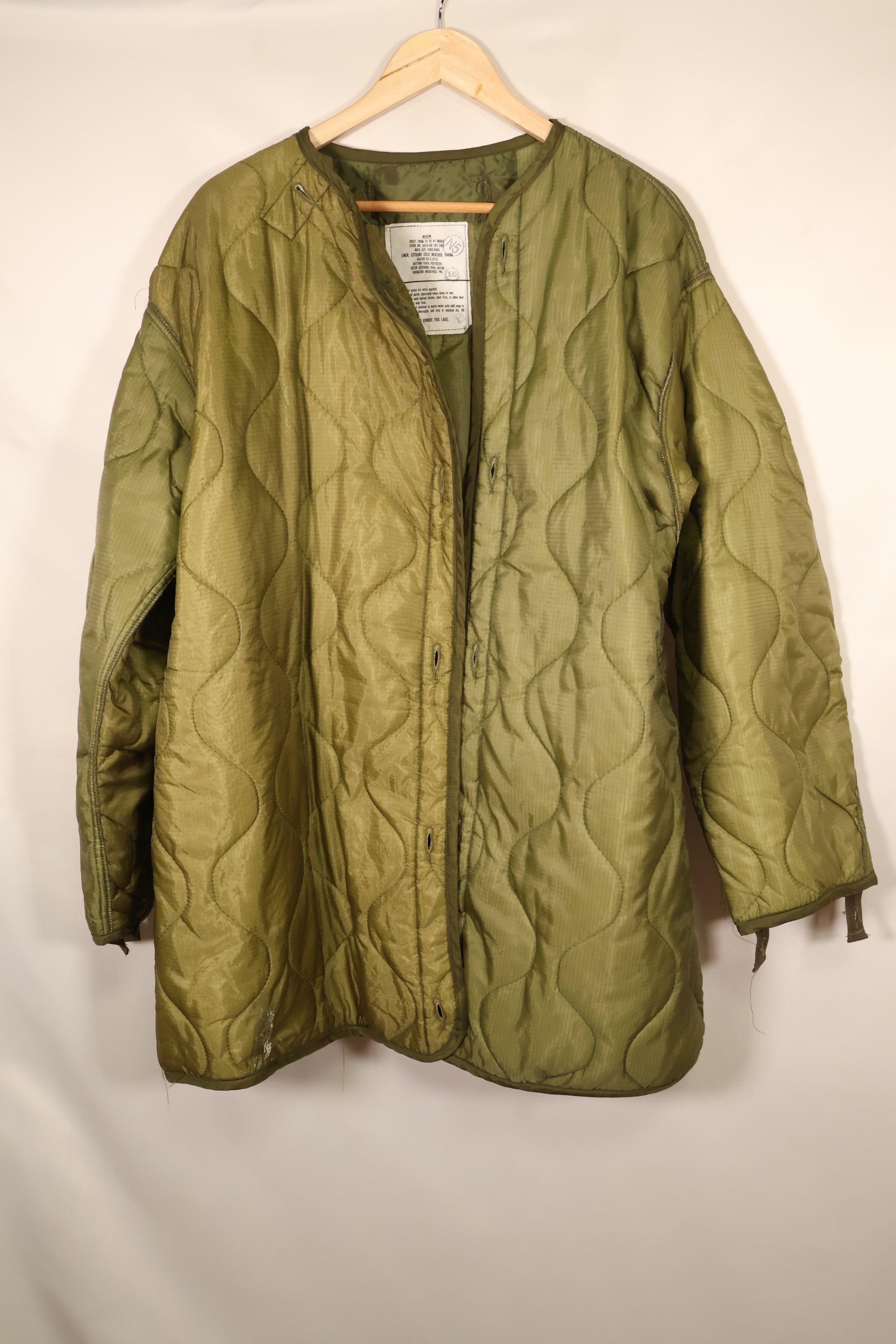 1983 Contract, MEDIUM, U.S. Military, M65 Field Parka, Set with Liner, Good Condition, Used