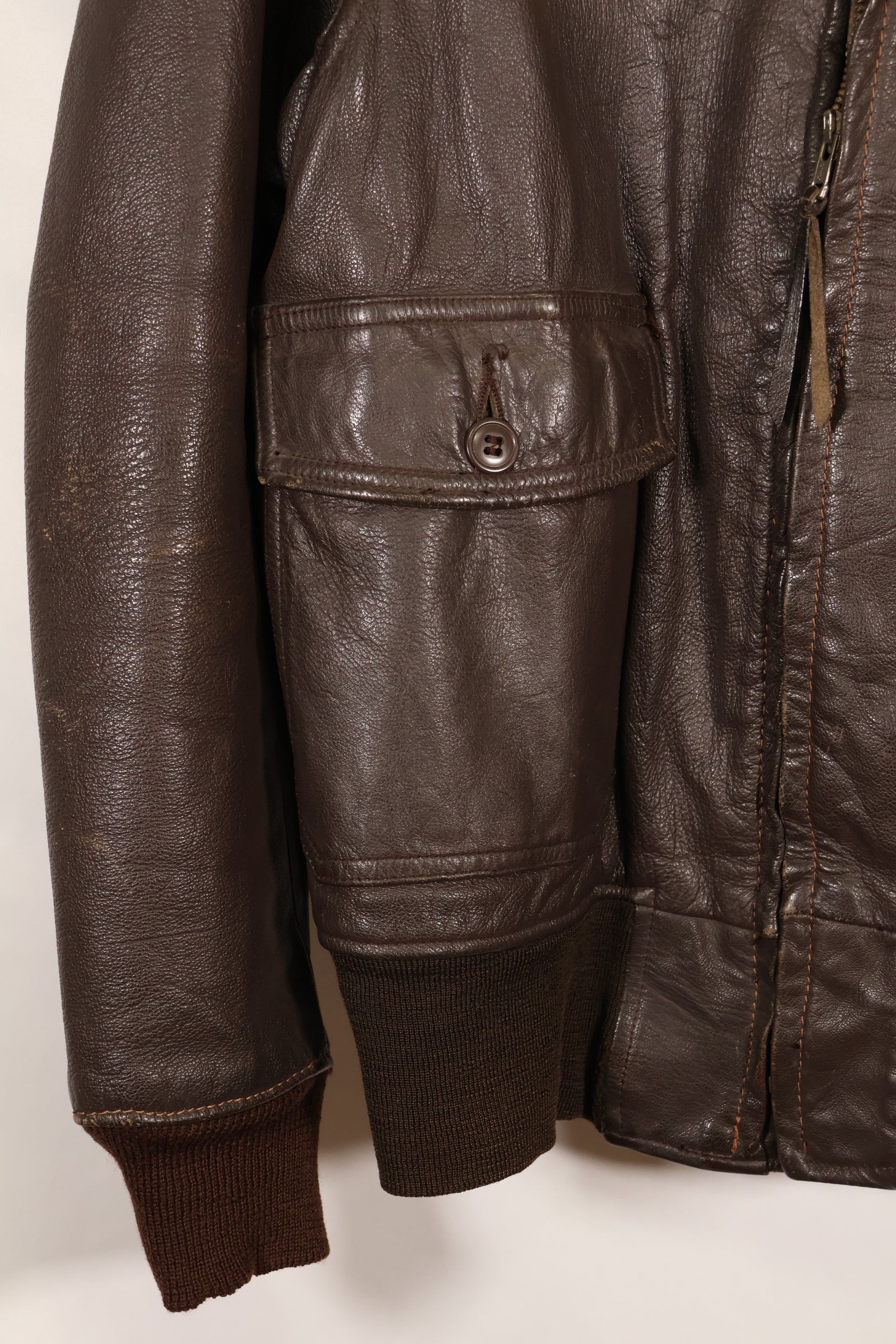 1970 contract size 42 G-1 flight jacket USS AMERICA with patch, used.