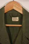 Real 1967 3rd Model Jungle Fatigue Jacket USAF, M-R with patches, used.