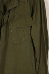 Real unknown year of manufacture 3rd Model Jungle Fatigue Jacket, no size tag, used.