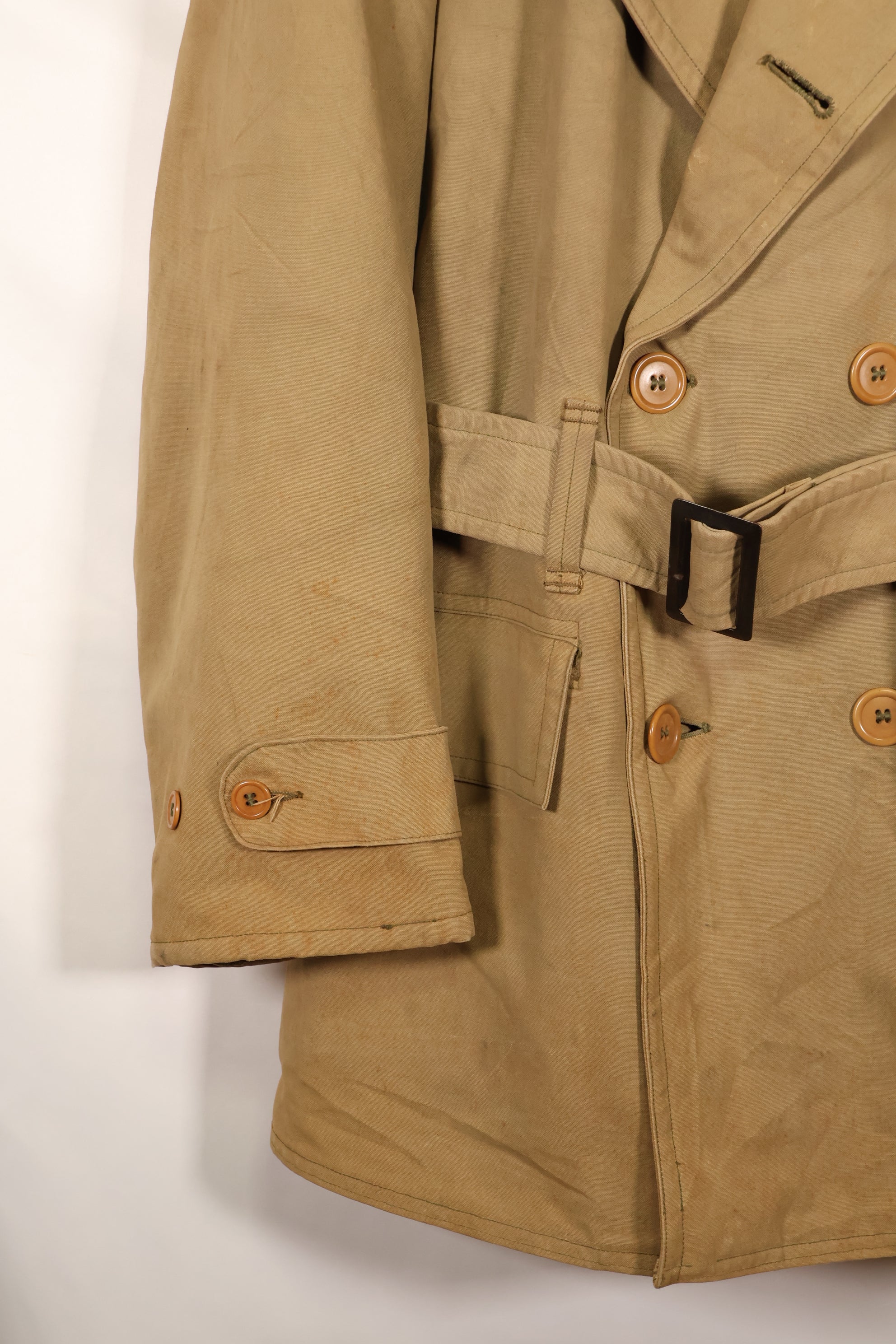 1940's U.S. Army Mackinaw Coat Jeep Coat, used.