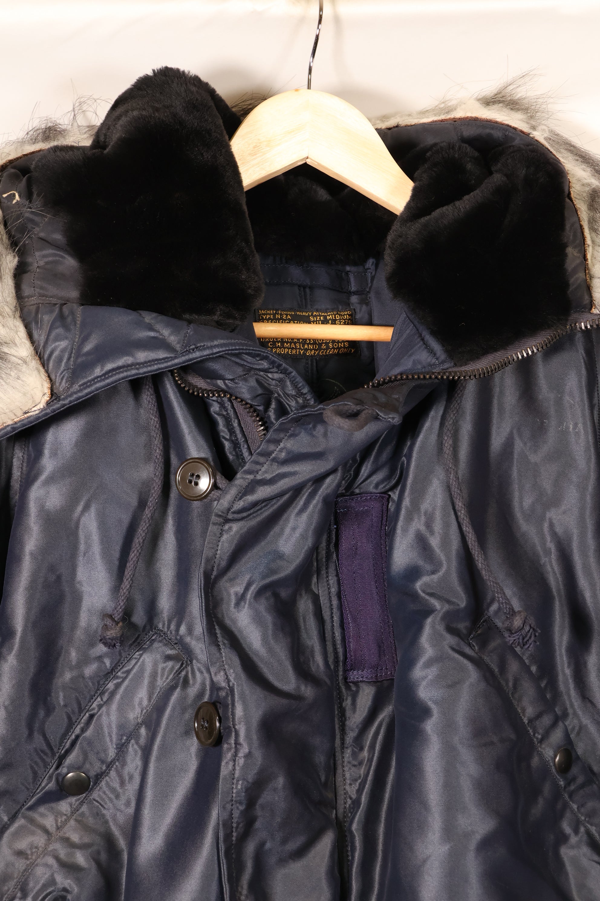 1950s MEDIUM U.S. Air Force (USAF) N2-A Flight Jacket, Heavy-Duty, Good Condition, Used