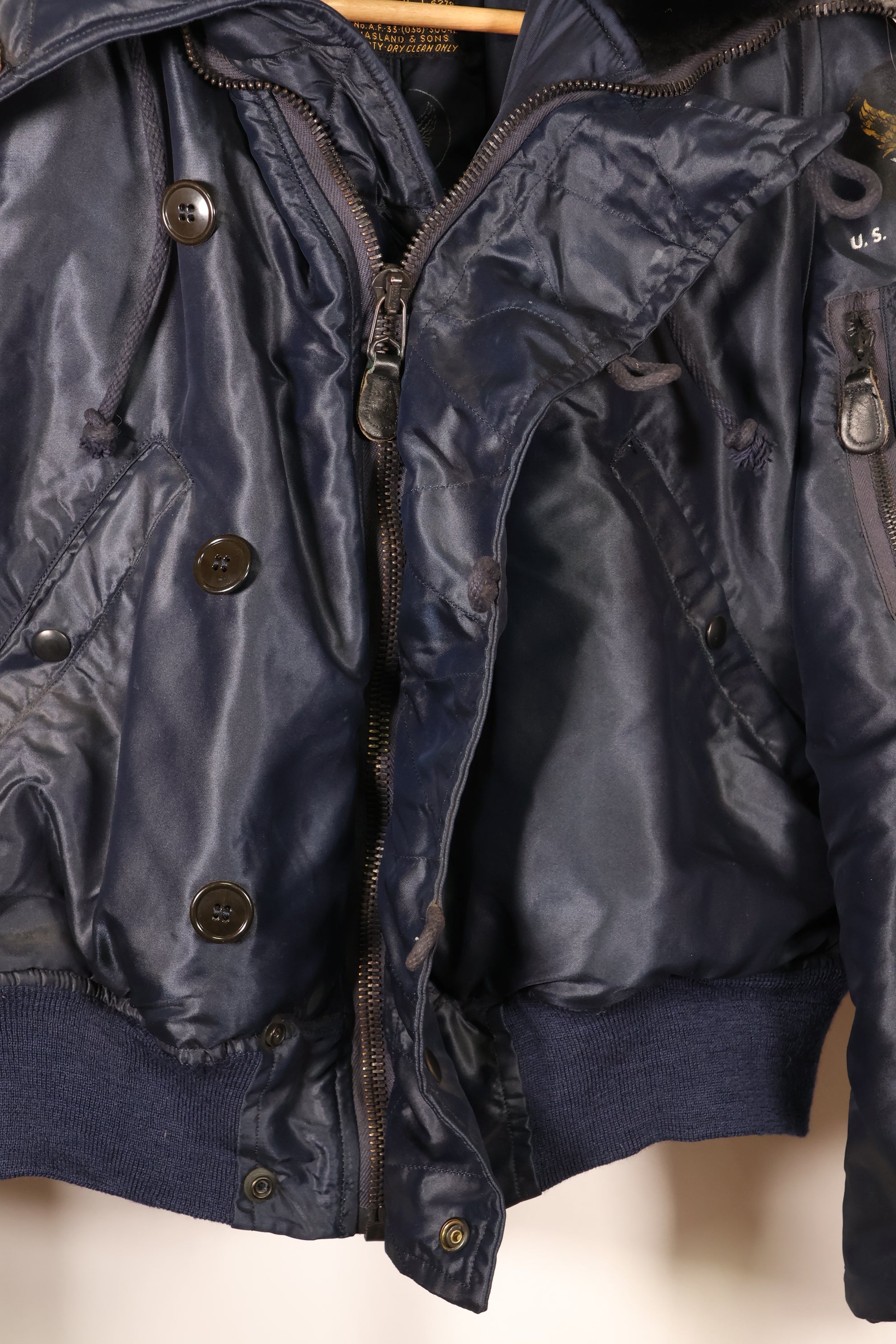 1950s MEDIUM U.S. Air Force (USAF) N2-A Flight Jacket, Heavy-Duty, Good Condition, Used