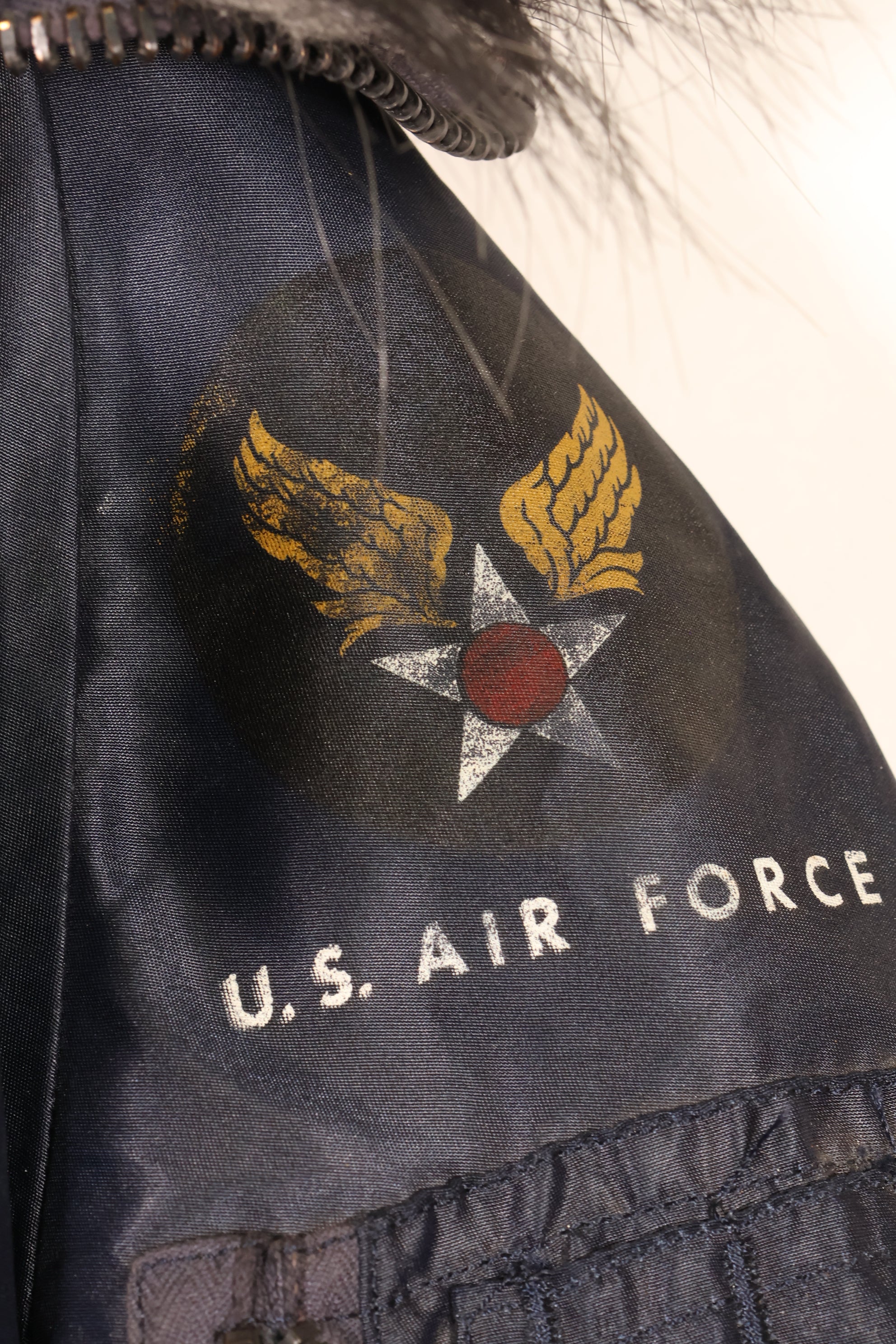 1950s MEDIUM U.S. Air Force (USAF) N2-A Flight Jacket, Heavy-Duty, Good Condition, Used