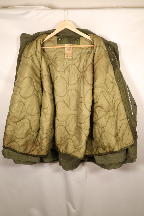 1969 Contract X-L-R M65 Field Jacket, 2nd Model; 1981 Contract, with Liner; Used