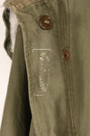 Late 1940's L size US Army M-48 Field Parka with repairs, used movie company costume.