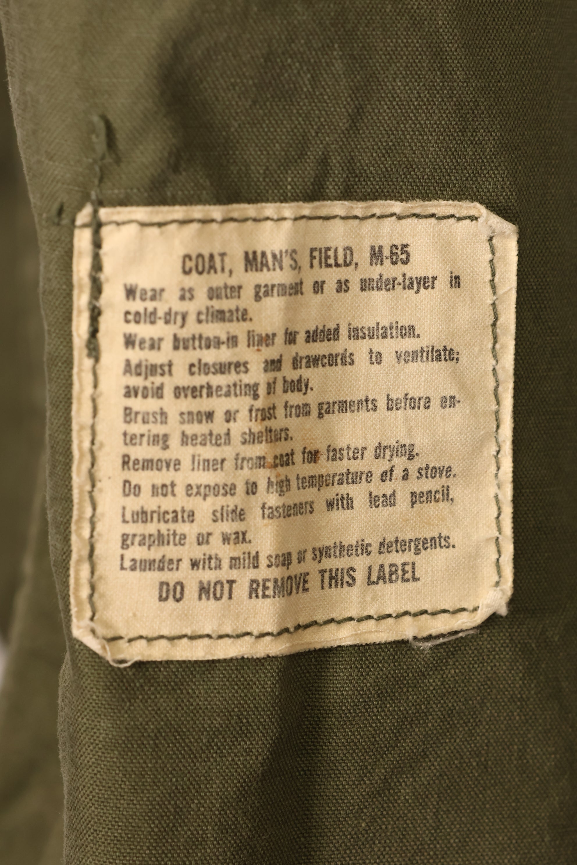 1969 Contract X-L-R M65 Field Jacket, 2nd Model; 1981 Contract, with Liner; Used