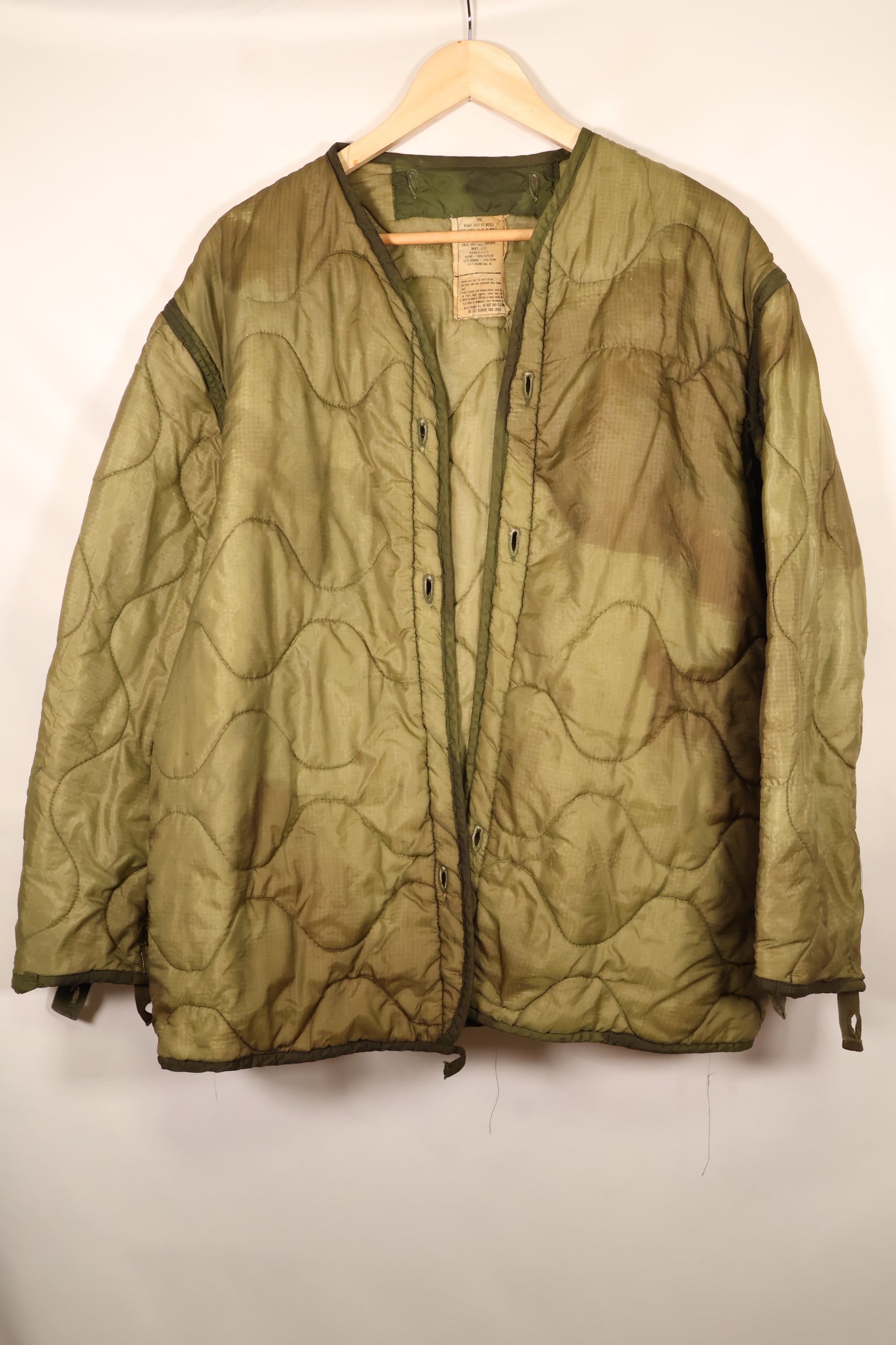 1969 Contract X-L-R M65 Field Jacket, 2nd Model; 1981 Contract, with Liner; Used