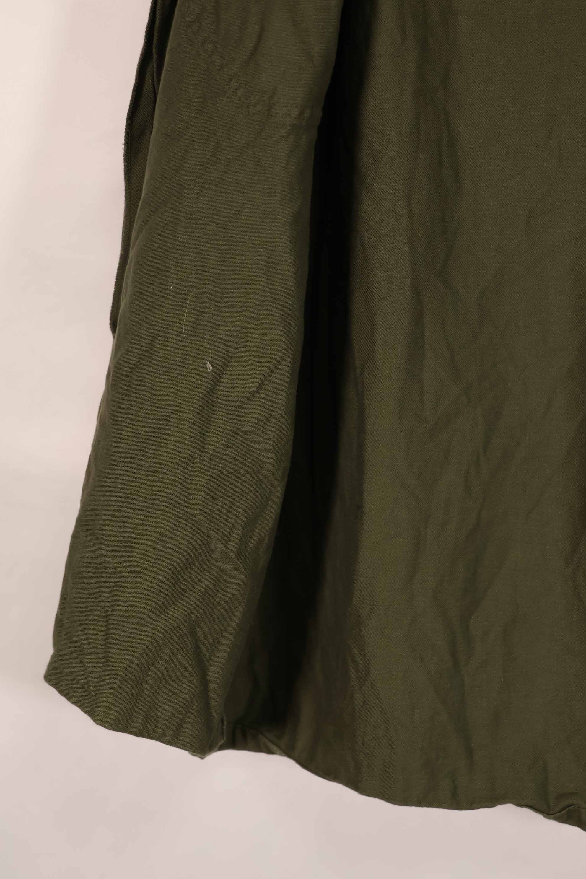 Real early 1960s US Army OG-107 utility shirt, no size tag, used, C