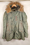 1950's LARGE USAF USAF N3-B Flight Jacket, Used, Stenciled