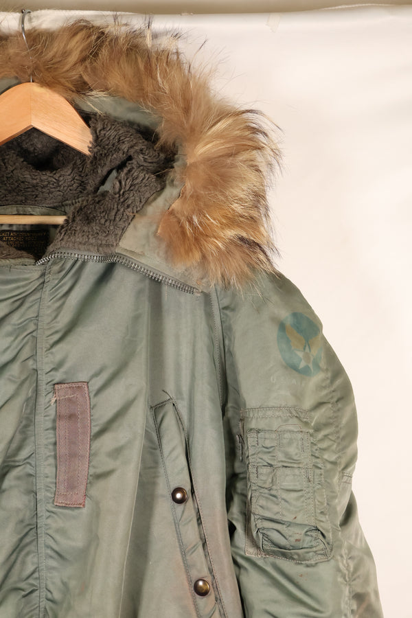 1950's LARGE USAF USAF N3-B Flight Jacket, Used, Stenciled