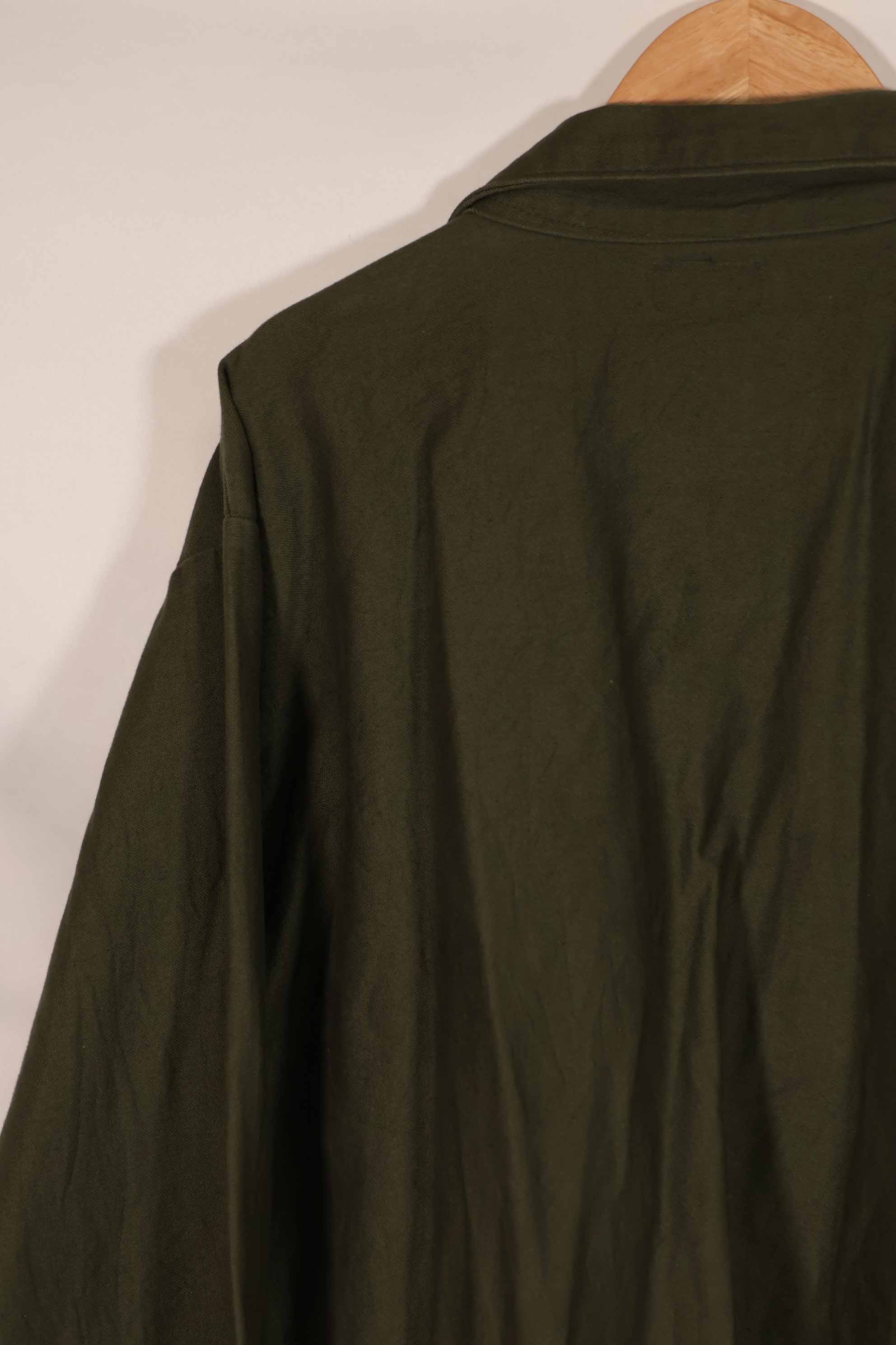 Real 1975 U.S. Army OG-107 Utility Shirt 17 1/2 x 36 Used D