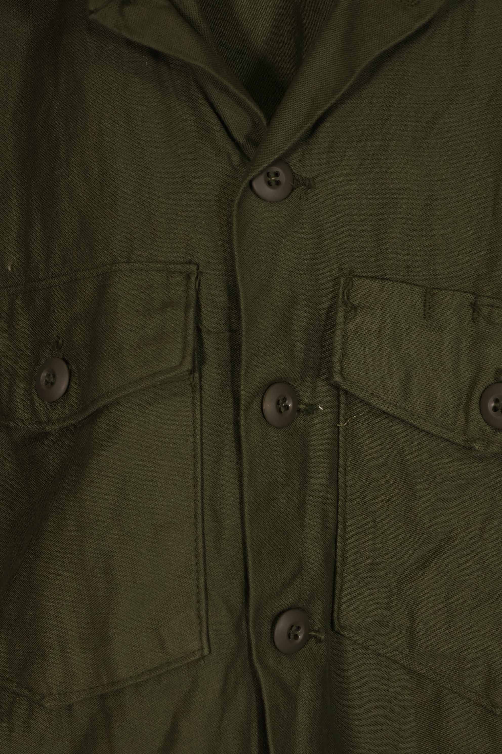 Real 1971 U.S. Army OG-107 utility shirt, almost unused A